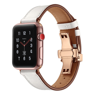 Classic Leather Band for Apple Watch | White